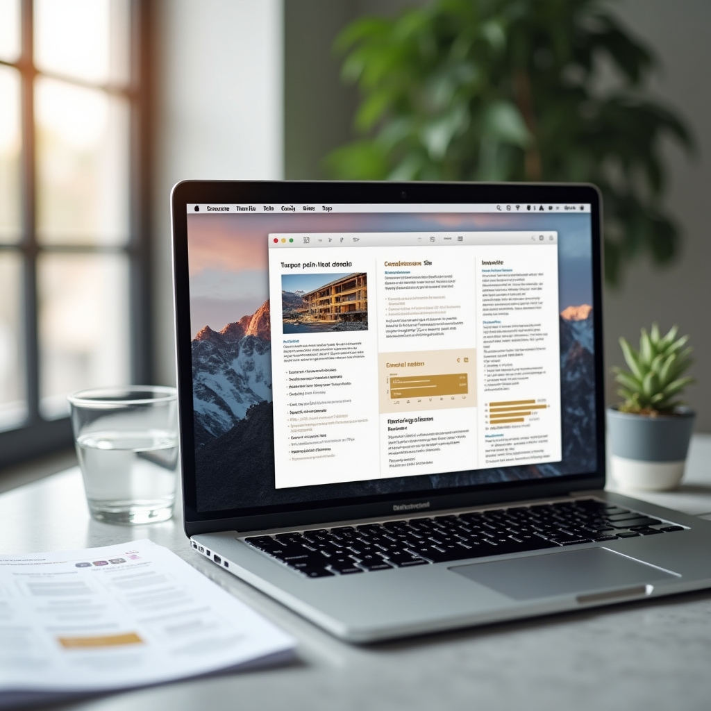Completed construction inspection report displayed on a laptop screen ready for digital delivery to investor group